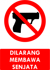 Dilarang Membawa Senjata